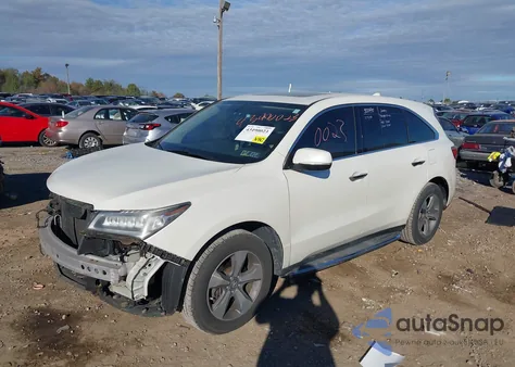 2014 Acura Mdx from USA, damaged, VIN 5FRYD4H22EB025221